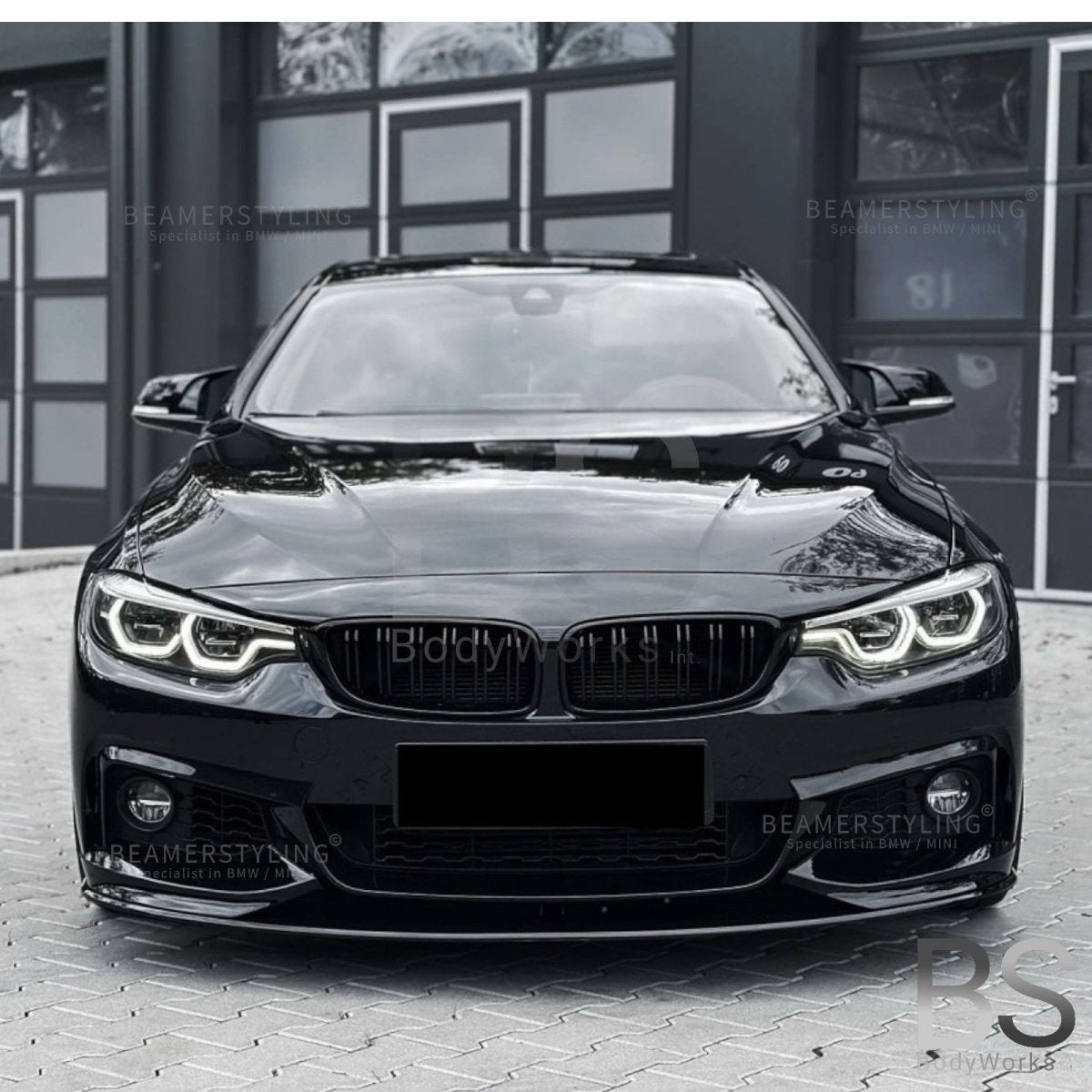 Front Lip - BMW F32 / F33 / F36 - M Performance Look - Hoogglans Zwart | 13-21 - Beamerstyling.nl