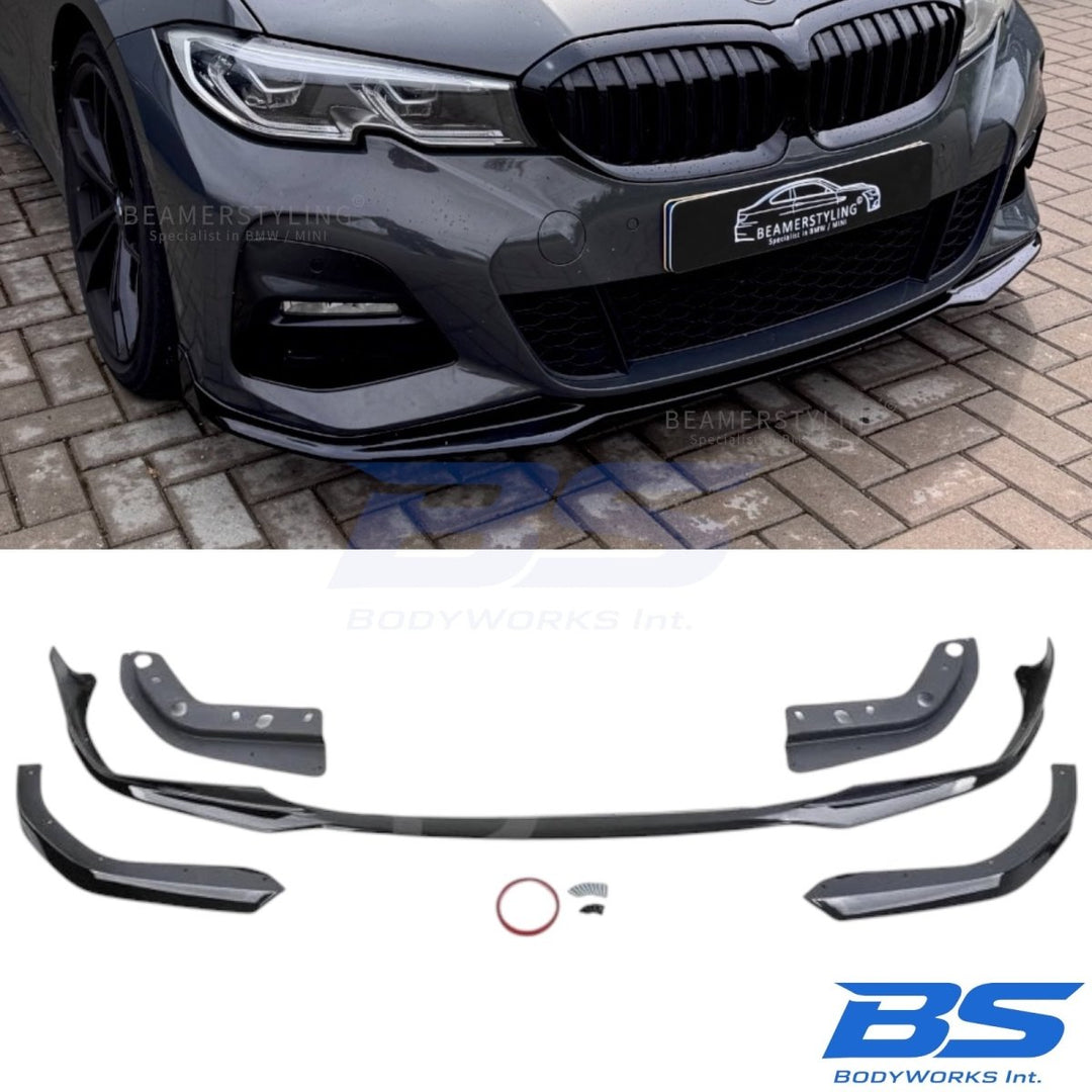 Front Lip - BMW G20 / G21 - M Performance Look - Hoogglans Zwart | 19-22 - Beamerstyling.nl