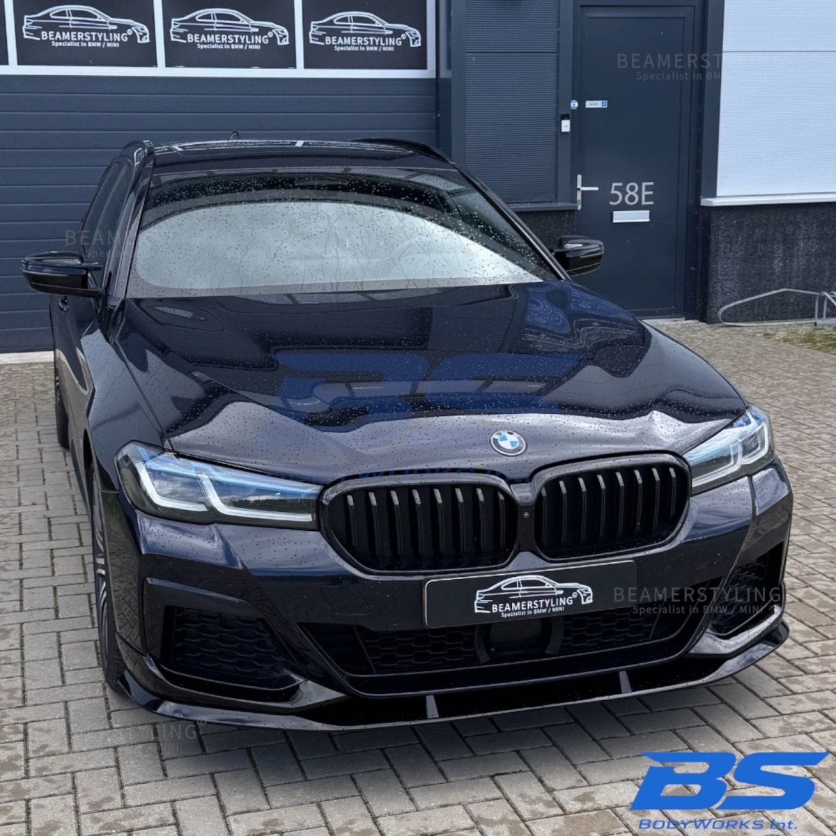 Front Lip - BMW G30LCI / G31LCI - M Performance Look - Hoogglans Zwart | 20-24 - Beamerstyling.nl
