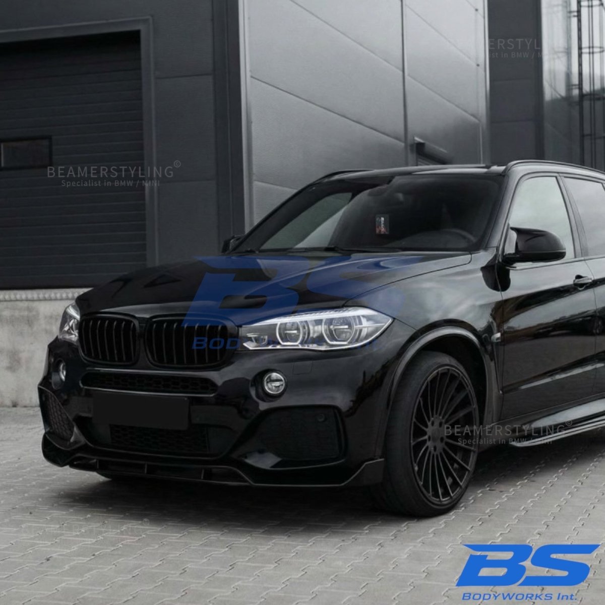 Front lip - BMW X5 F15 - M pakket - Aerodynamica Style - Hoogglans zwart | 2013-2018 - Beamerstyling.nl