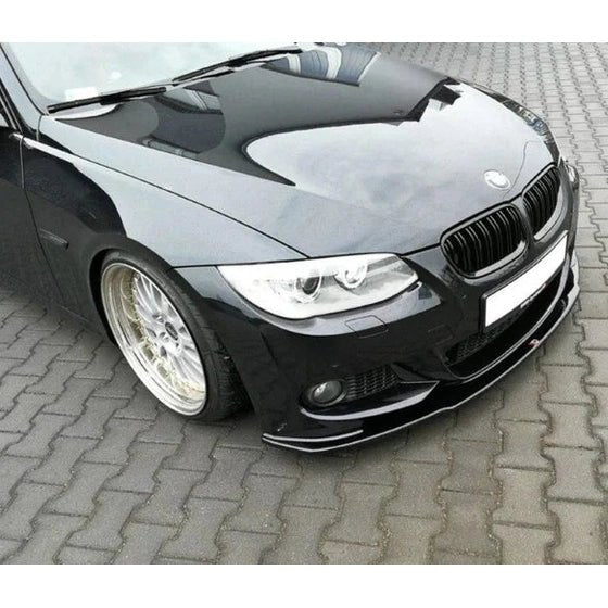 Front Lip V1 - BMW E92 / E93 - M Pakket - Maxton Design | 10-14 — Glanzend Zwart - Beamerstyling.nl