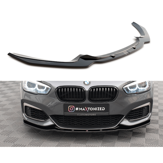 Front Lip V1 - BMW F20LCI / F21LCI - Hoogglans Zwart - Maxton Design | 15-19 - Beamerstyling.nl