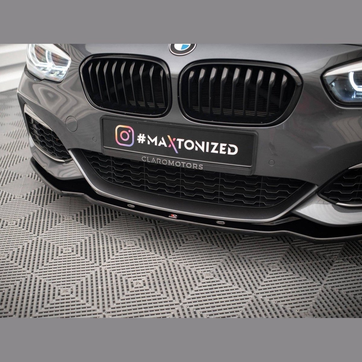 Front Lip V1 - BMW F20LCI / F21LCI - Hoogglans Zwart - Maxton Design | 15-19 - Beamerstyling.nl