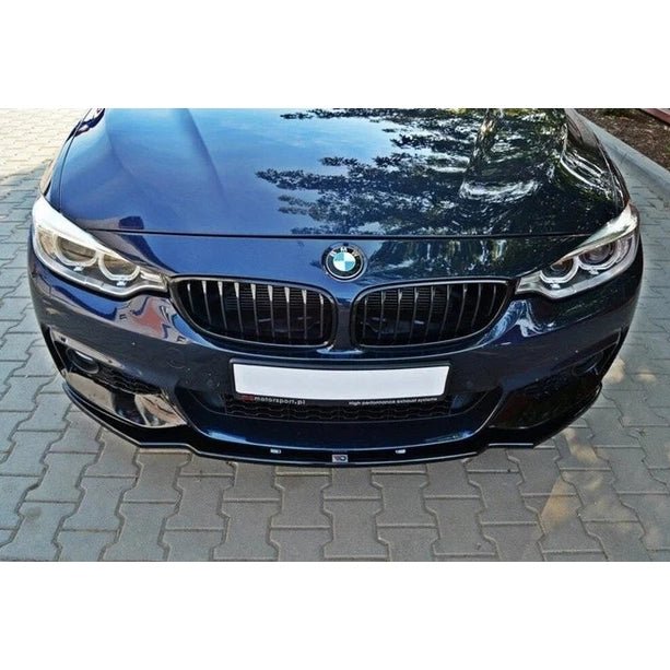 Front Lip V1 - BMW F32 / F33 / F36 - M Pakket - Maxton Design — Glanzend Zwart - Beamerstyling.nl
