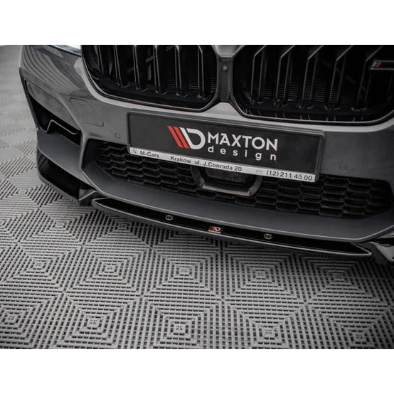 Front Lip V1 - BMW M5 F90 LCI - Maxton Design — Hoogglans Zwart - Beamerstyling.nl