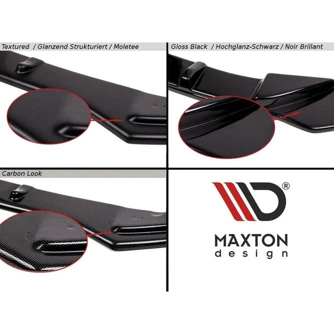 Front Lip V1 - BMW M5 F90 - Maxton Design — Hoogglans Zwart - Beamerstyling.nl