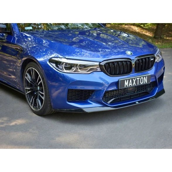 Front Lip V1 - BMW M5 F90 - Maxton Design — Hoogglans Zwart - Beamerstyling.nl