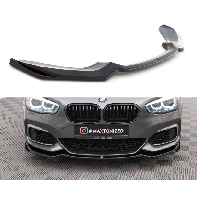 Front Lip V2 - BMW F20LCI / F21LCI - Hoogglans Zwart - Maxton Design | 15 - 19 - Beamerstyling.nl