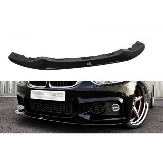 Front Lip V2 - BMW F32 / F33 / F36 - M Pakket - Maxton Design — Hoogglans Zwart - Beamerstyling.nl