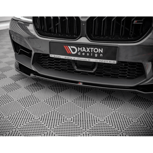 Front Lip V2 - BMW M5 F90 LCI - Maxton Design — Hoogglans Zwart - Beamerstyling.nl