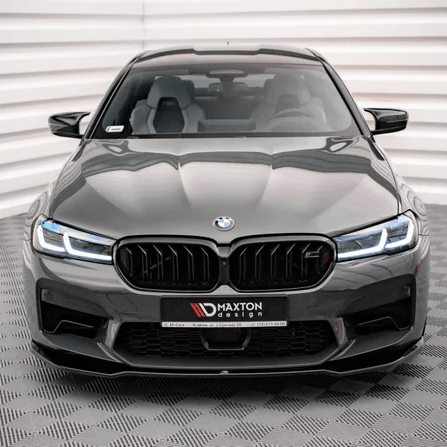 Front Lip V2 - BMW M5 F90 LCI - Maxton Design — Hoogglans Zwart - Beamerstyling.nl