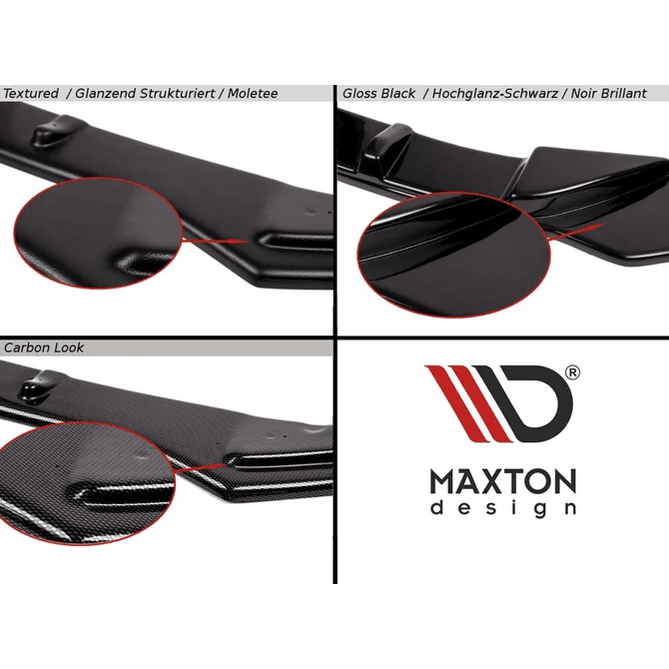 Front Lip V2 - BMW M5 F90 LCI - Maxton Design — Hoogglans Zwart - Beamerstyling.nl