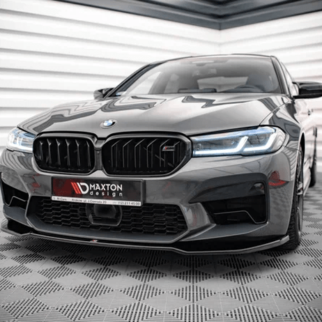 Front Lip V2 - BMW M5 F90 LCI - Maxton Design — Hoogglans Zwart - Beamerstyling.nl