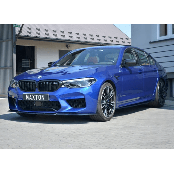Front Lip V2 - BMW M5 F90 - Maxton Design — Hoogglans Zwart - Beamerstyling.nl