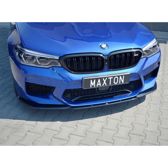 Front Lip V2 - BMW M5 F90 - Maxton Design — Hoogglans Zwart - Beamerstyling.nl