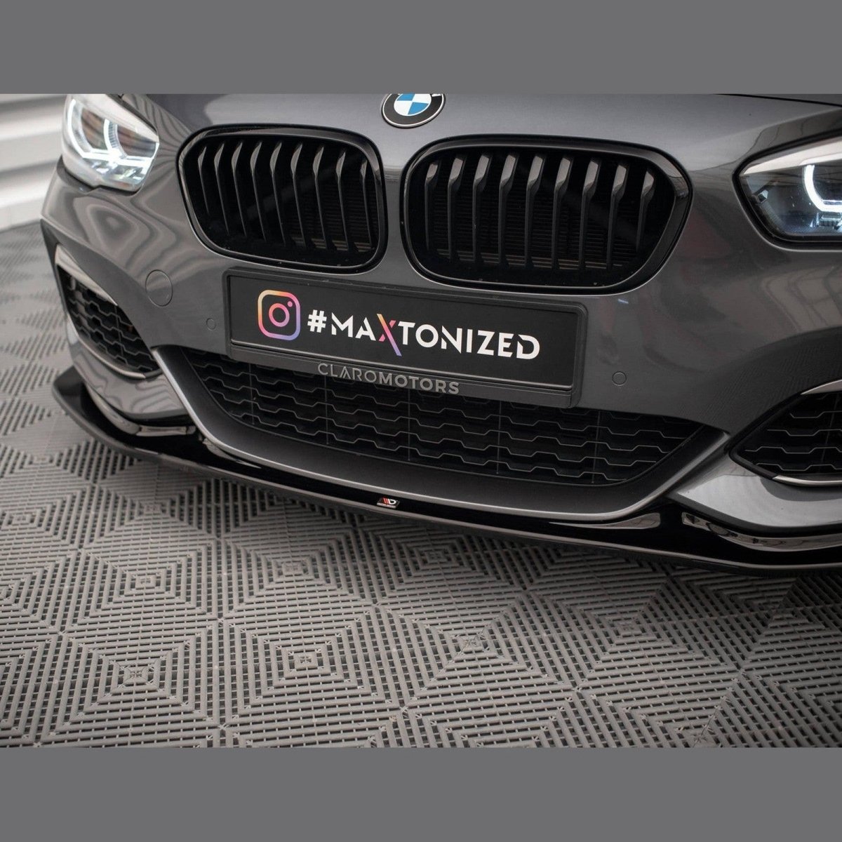 Front Lip V3 - BMW F20LCI / F21LCI - Hoogglans Zwart - Maxton Design | 15 - 19 - Beamerstyling.nl