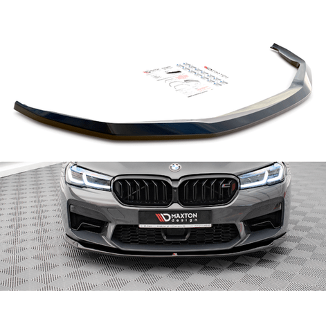 Front Lip V3 - BMW M5 F90 LCI - Maxton Design — Hoogglans Zwart - Beamerstyling.nl