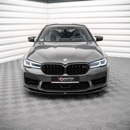 Front Lip V3 - BMW M5 F90 LCI - Maxton Design — Hoogglans Zwart - Beamerstyling.nl