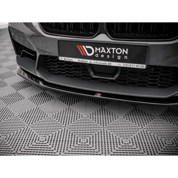 Front Lip V3 - BMW M5 F90 LCI - Maxton Design — Hoogglans Zwart - Beamerstyling.nl