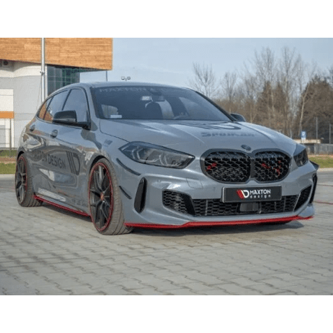 Front Lip V4 - BMW 1 Serie F40 - Rood - Maxton Design - Beamerstyling.nl