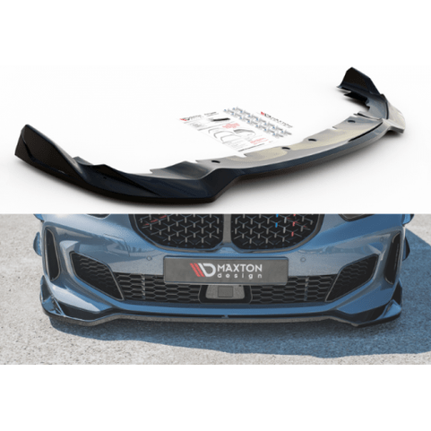 Front Lip V5 - BMW 1 Serie F40 - Hoogglans Zwart - Maxton Design - Beamerstyling.nl
