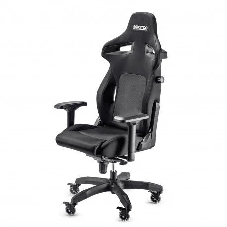 Game Stoel - Bureaustoel - Sparco - Stint | Diverse Kleuren — Zwart - Beamerstyling.nl