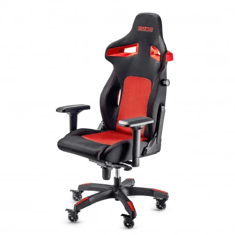 Game Stoel - Bureaustoel - Sparco - Stint | Diverse Kleuren — Zwart / Rood - Beamerstyling.nl