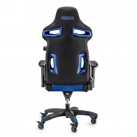 Game Stoel - Bureaustoel - Sparco - Stint | Diverse Kleuren — Zwart/Blauw - Beamerstyling.nl