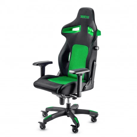 Game Stoel - Bureaustoel - Sparco - Stint | Diverse Kleuren — Zwart/Groen - Beamerstyling.nl