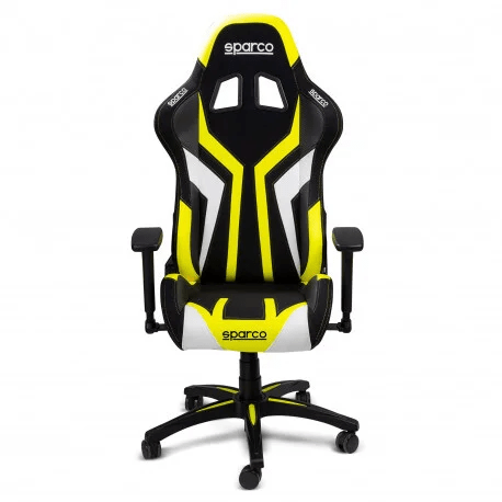 Game Stoel - Bureaustoel - Sparco - Torino | Diverse Kleuren — Zwart/Geel - Beamerstyling.nl