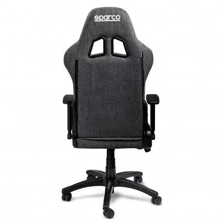 Game Stoel - Bureaustoel - Sparco - Torino | Diverse Kleuren — Zwart/Grijs - Beamerstyling.nl