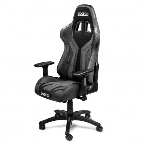 Game Stoel - Bureaustoel - Sparco - Torino | Diverse Kleuren — Zwart/Grijs - Beamerstyling.nl