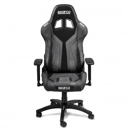Game Stoel - Bureaustoel - Sparco - Torino | Diverse Kleuren — Zwart/Grijs - Beamerstyling.nl