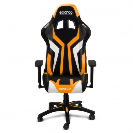 Game Stoel - Bureaustoel - Sparco - Torino | Diverse Kleuren — Zwart/Oranje - Beamerstyling.nl