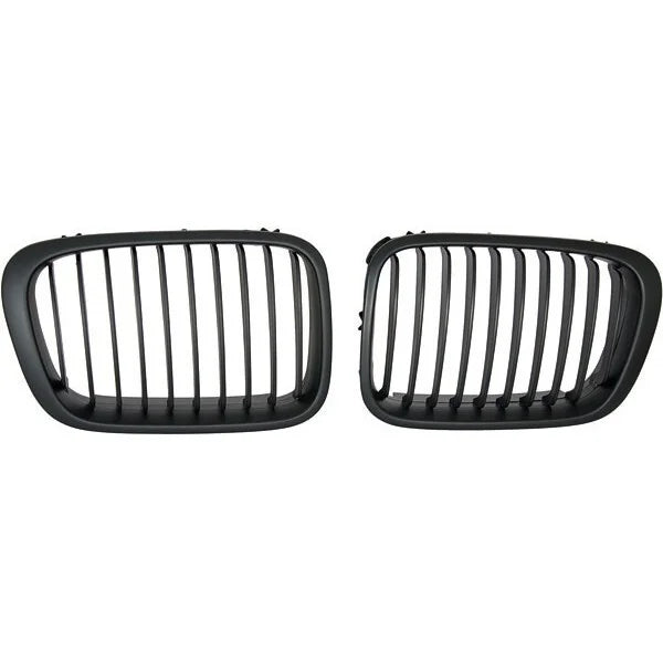 BMW E46 Grill Delen Mat Zwart BMW 3 Serie E46 Sedan / Touring / Compact 1998 - 2001
