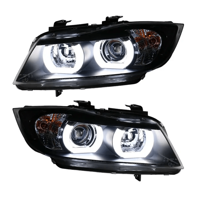 H7 Koplampen - BMW E90 / E91 - 3D LED Angel Eyes | 2005-2008 - Beamerstyling.nl