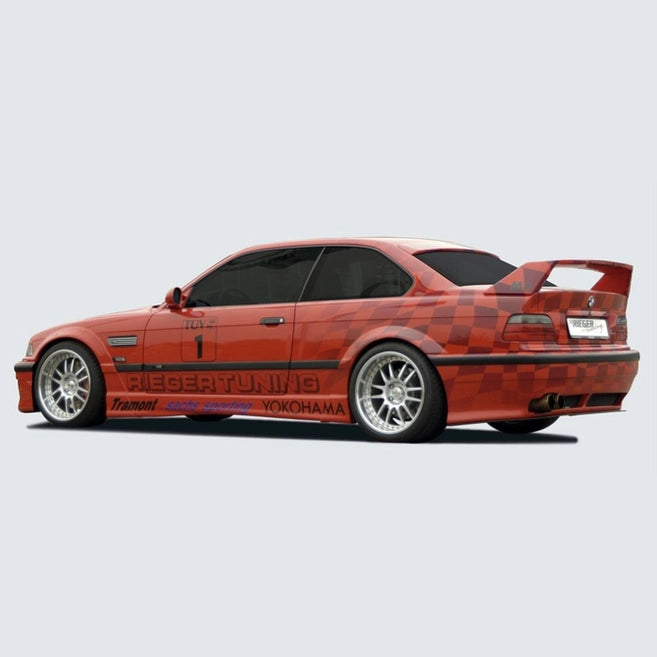 BMW 3 Serie Kofferbak Spoiler Rieger Tuning E36 Sedan — Zonder 3E Remlicht