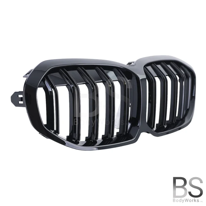 Nieren - BMW 1 Serie F40 - Hoogglans Zwart - Dubbele Spijlen