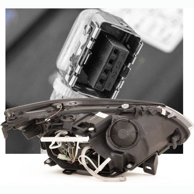 Koplamp - BMW 5 Serie E60 / E61 - Depo - D1S/H7 | 2005-2007 — Complete Set Links + Rechts