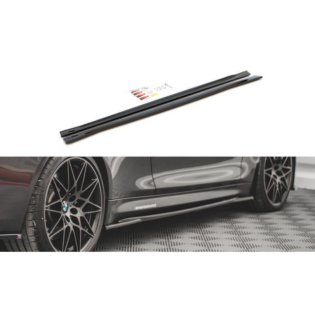 Side Skirt Extensions V2 - BMW M3 F80 & M4 F82 / F83 - Maxton Design