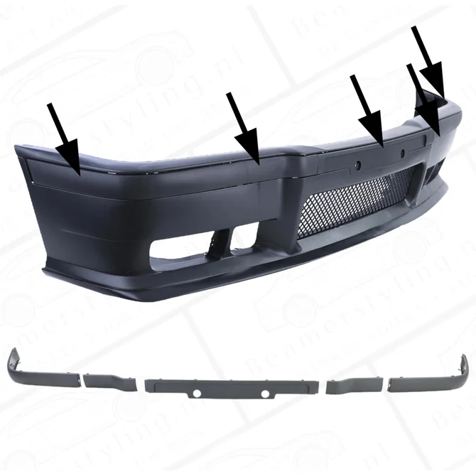 Stootlijsten Set - BMW 3 Serie E36 - Voor M Pakket Bumper - 1990-1999