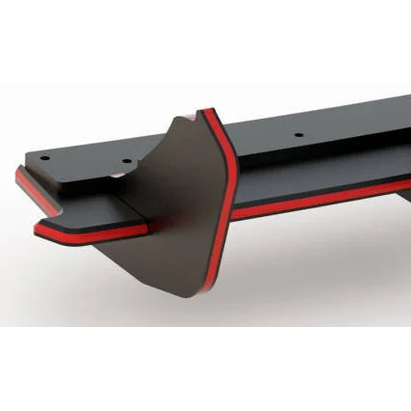 Street Pro Diffuser - BMW G30 / G31 - Maxton Design — Zwart / 2X Rood