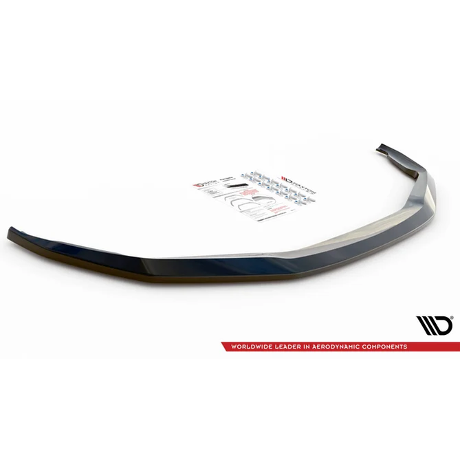Front Lip V3 - BMW M5 F90 LCI - Maxton Design — Hoogglans Zwart