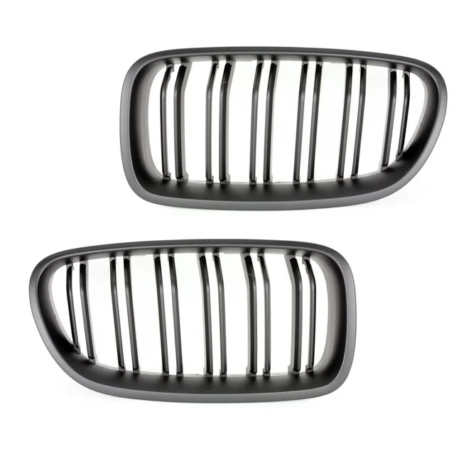 Nieren / Grill Delen Mat Zwart Dubbel Spijls BMW 5 Serie F10 / F11