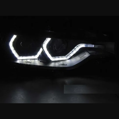 Koplampen D1S - BMW F30 / F31 - 3D LED Angel Eyes | 2012-2015