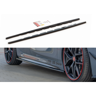 Side Skirt Extensions V1 - BMW F40 - Hoogglans Zwart - Maxton Design