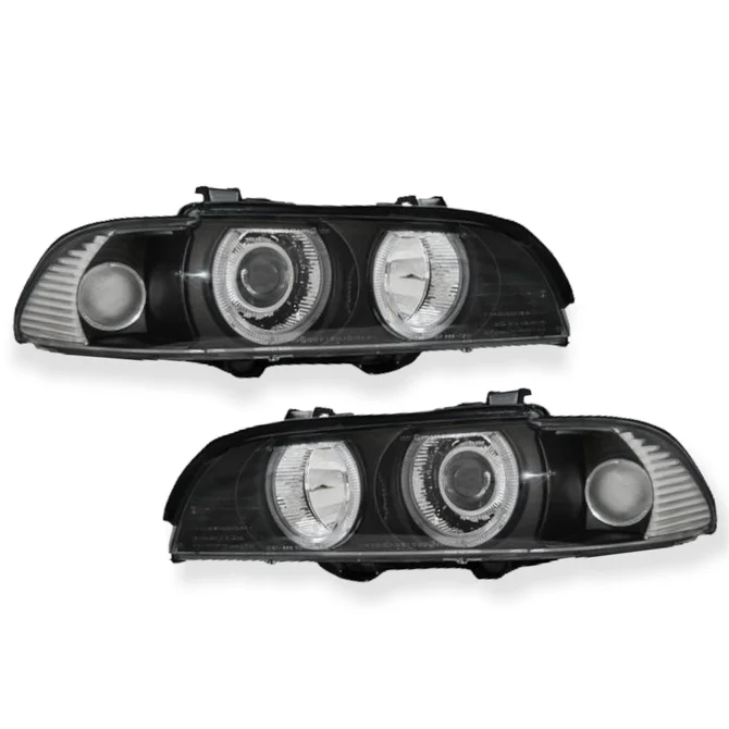 Koplampen D2S / H7 - BMW 5 Serie E39 - Halogeen Angel Eyes | 1995-2003