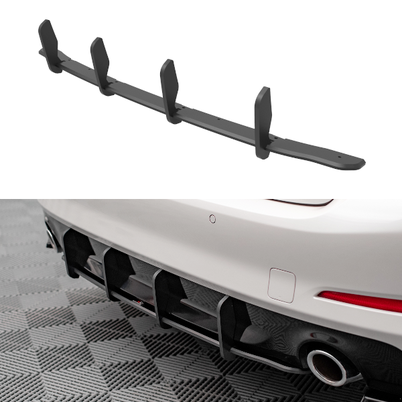 Street Pro Diffuser - BMW G30 / G31 - Maxton Design — Zwart / Rood