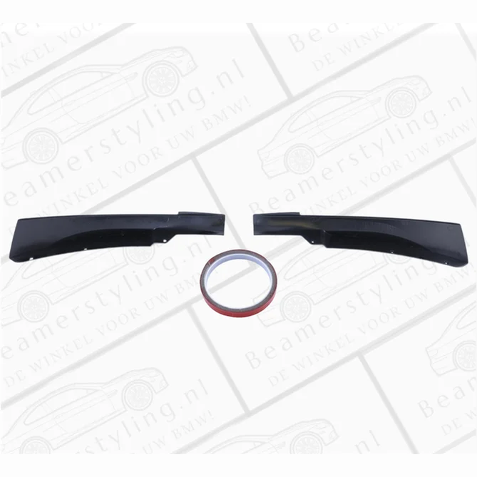 M Pakket Splitters Glanzend Zwart BMW E90 / E91 2008-2013