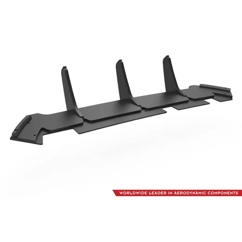 Street Pro Diffuser - BMW M5 F90 - Maxton Design — Zwart / 2X Rood